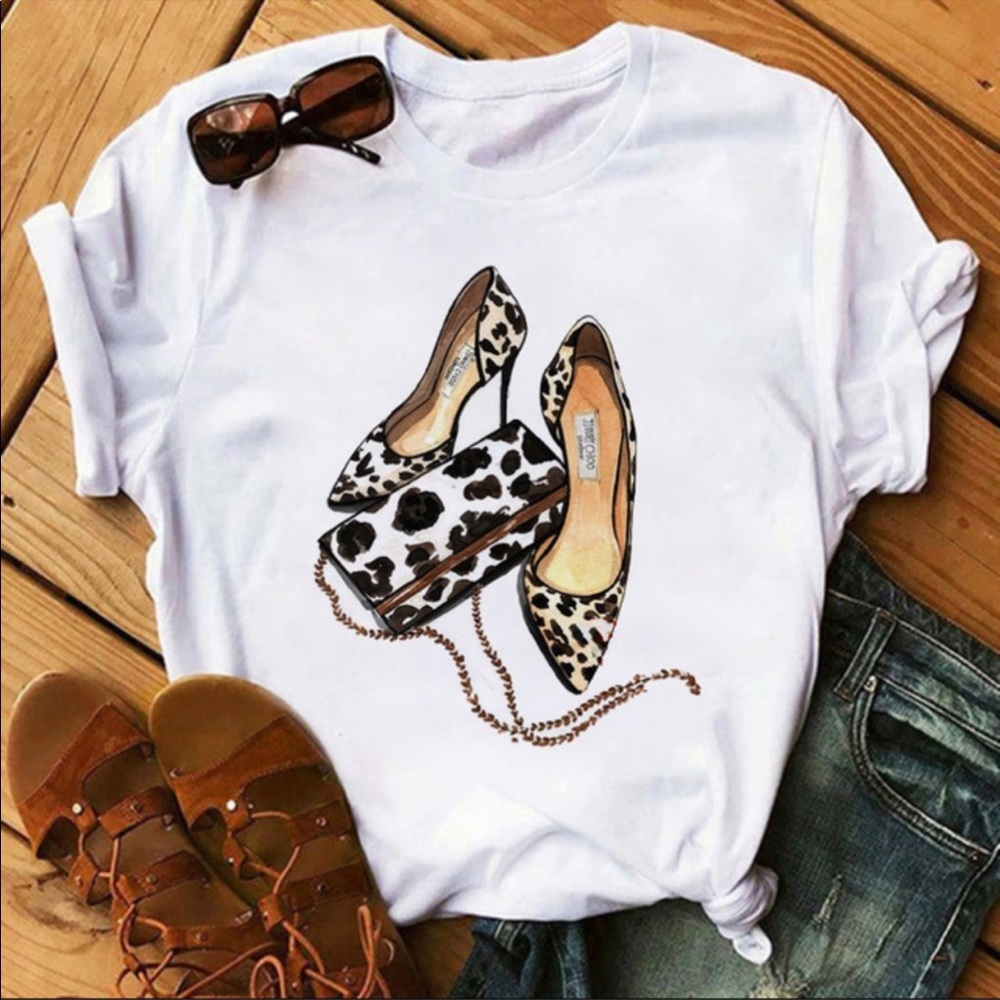 Jimmy choo leopard print super cute shirt!!